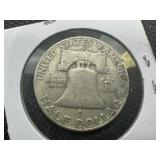 1953-D  Franklin Silver Half Dollar