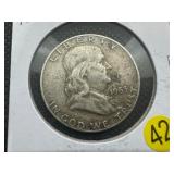 1953-D  Franklin Silver Half Dollar