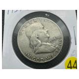 1954-D  Franklin Silver Half Dollar