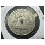 1954-D  Franklin Silver Half Dollar
