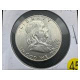 1960-D  Franklin Silver Half Dollar - Marked AU When Purchased
