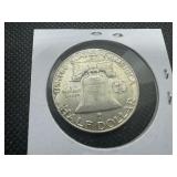 1960-D  Franklin Silver Half Dollar - Marked AU When Purchased