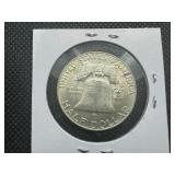 1960-D  Franklin Silver Half Dollar - Marked AU When Purchased