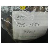 500 1940- 1958 Wheat Cents