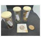 127 Foreign Coins: 1960 (Mex.) Twenty Centavos ; 1896 Indian Rupee; 48 Mex. 5 Centavos; 40 Canadian Nickels; 37  Canadian Cents