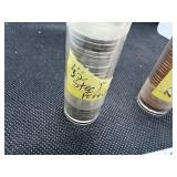 Fifty Brilliant Uncirculated 1973-S Lincon Cents, Two 2019 BU Lincoln Cents Two 2019-D BU Lincoln Cents and 32 Steel Lincoln Cents