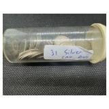 Sixteen Silver Canadian Quarters and 31 Silver Canadian Dimes