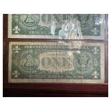 Four 1957 A $1.00 Silver Certificates