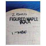 AAA-grade figured maple wood