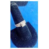 Promise of Love 10K Yellow Gold 1/5 ct tw Princess-Cut Diamond Square Bridal Set