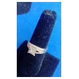 Promise of Love 10K Yellow Gold 1/5 ct tw Princess-Cut Diamond Square Bridal Set