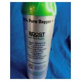 Boost Oxygen is a portable, canned 95% pure oxygen supplement for non-medical use.
