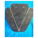 Sterling Silver Heart Neckless with Amethyst Stone