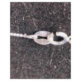 Sterling Silver Heart Neckless with Amethyst Stone