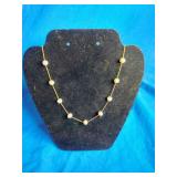 Michiko 10K Yellow Gold Pearl Necklace