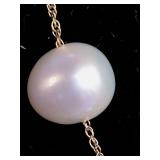 Michiko 10K Yellow Gold Pearl Necklace