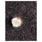 10K Yellow Gold 1/4 ct tw Round Diamond Solitaire Stud Earrings