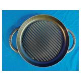 Staub # 26 Cast Iron 10 inch Pure Grill - Turquoise