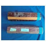 2 Exotic Turning Wood Blanks 3" x 3" x 12"
