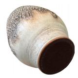 Large Brown and Oatmeal Glazed Ceramic Table Lamp by Design Technics for Gabberts Furniture