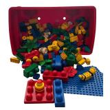 Vintage Lego Fire Truck Duplo and Lego Pieces