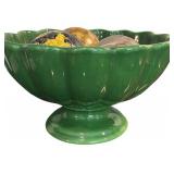Beautiful Decor Crate & Barrel Green Decorative Bowl and Decorative Spheres
