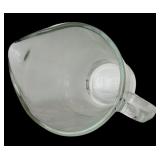 Fun Clear Glass Tumblers with Wooden Tops and Glass Straw and Clear Glass Pitcher