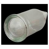 Fun Clear Glass Tumblers with Wooden Tops and Glass Straw and Clear Glass Pitcher