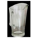 Fun Clear Glass Tumblers with Wooden Tops and Glass Straw and Clear Glass Pitcher