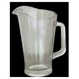 Fun Clear Glass Tumblers with Wooden Tops and Glass Straw and Clear Glass Pitcher