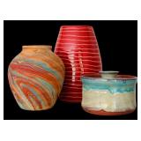 Beautiful Pottery and Ceramic Items including a Vintage Nemadji Pottery Vase