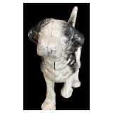 Vintage Black and Cast Iron White Dog
