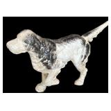 Vintage Black and Cast Iron White Dog