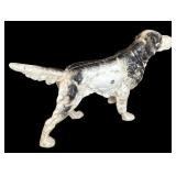 Vintage Black and Cast Iron White Dog