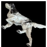 Vintage Black and Cast Iron White Dog