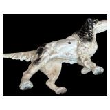 Vintage Black and Cast Iron White Dog
