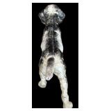 Vintage Black and Cast Iron White Dog