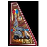 Vintage Tin Wind-up Toys Including Shylling Elephant on Bike Windup (original box) and Cat and Ball
