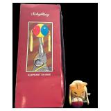 Vintage Tin Wind-up Toys Including Shylling Elephant on Bike Windup (original box) and Cat and Ball