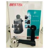 Kitchen Helpers Including Bestek Cm6816 Espresso Coffee Maker, Salad Spinner and Hamilton Hand Mixer with Snap-On Case