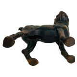 Vintage Cast Iron Boston Terrier Dog Doorstop