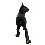 Vintage Cast Iron Boston Terrier Dog Doorstop