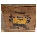 Vintage New England Wooden Egg Crate