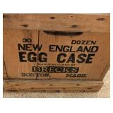 Vintage New England Wooden Egg Crate