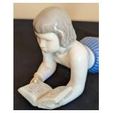Bing & Grøndahl Porcelain Girl Reading Figurine