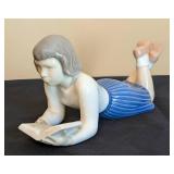 Bing & Grøndahl Porcelain Girl Reading Figurine