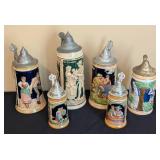 Vintage German Beer Steins