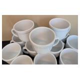 Pottery Barn White Ceramic Mug Set