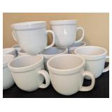 Pottery Barn White Ceramic Mug Set
