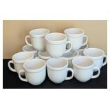 Pottery Barn White Ceramic Mug Set
